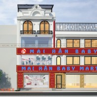 Thiết kế nội thất shop mẹ và bé Mai Hân Baby 